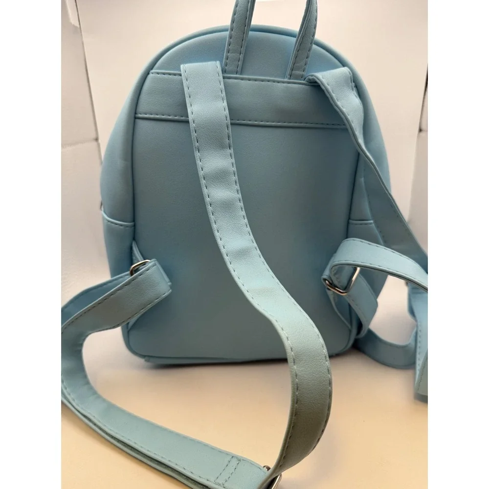 Disney Loungefly Alice in Wonderland We're All Mad Here Mini Backpack Blue